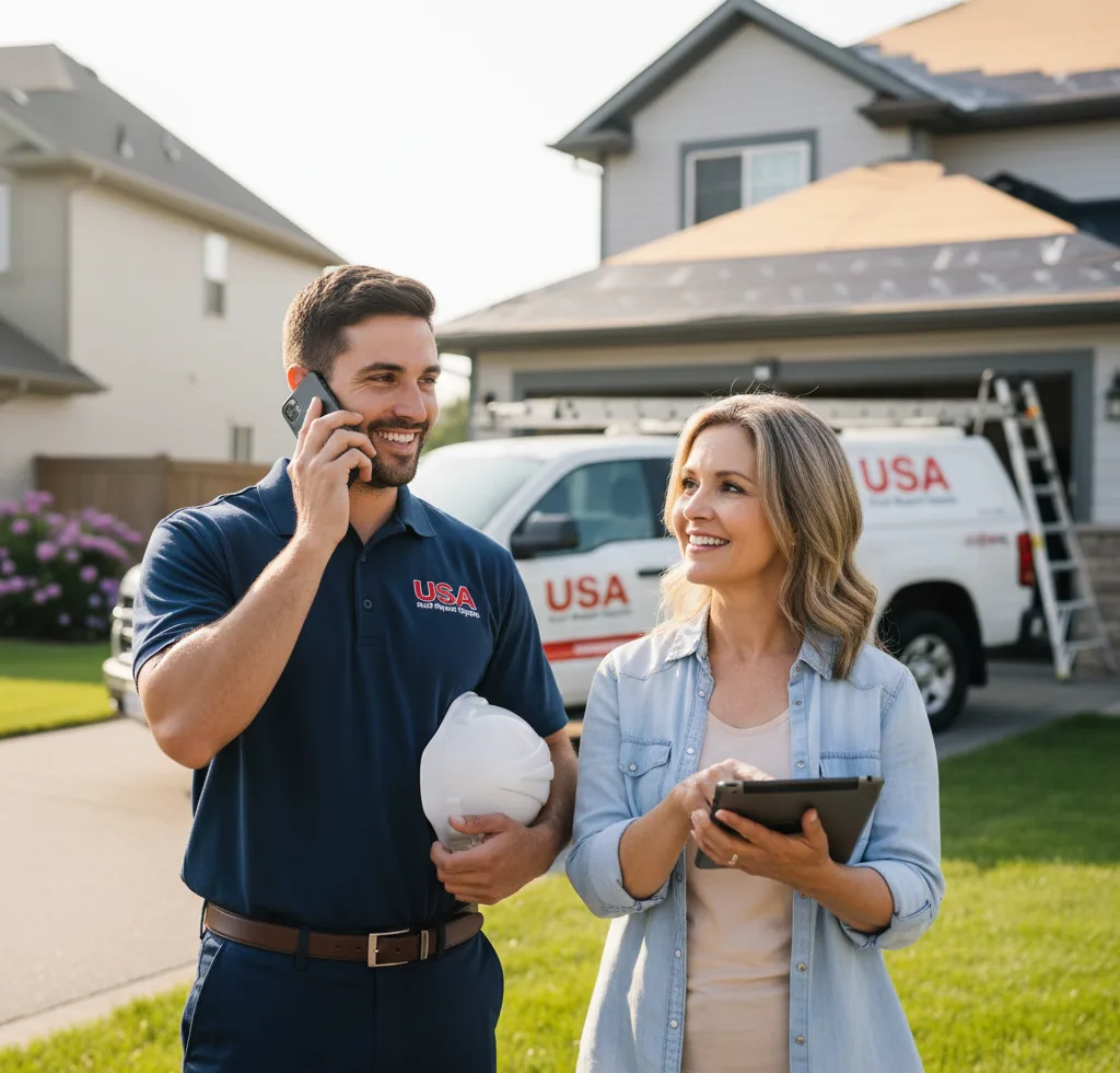 USA Roof Repair Experts customer support in Panora
